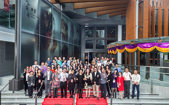 Group photo of participatory staff for Grand Opening of Ko Shan Theatre New Wing